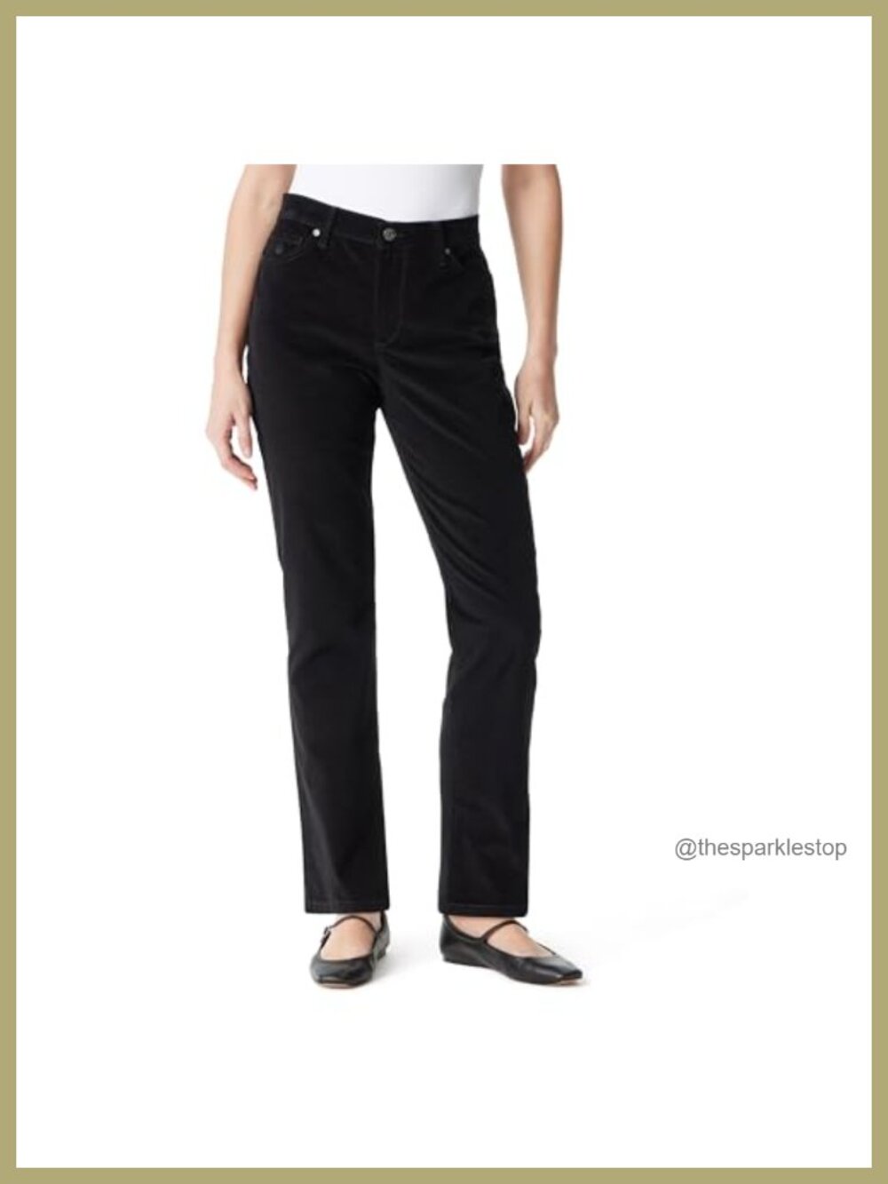 Slim High Rise Corduroy Tapered Pants Functional Pockets Belt Loops